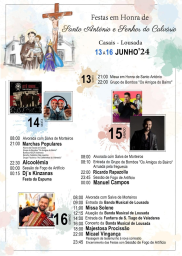 Cartaz Festas em Honra de Santo António 2024 - Casais