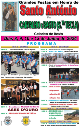 Cartaz Festas em Honra de Santo António 2024 - Celorico de Basto
