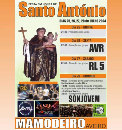 Cartaz Festas em Honra de Santo António 2024 - Mamodeiro