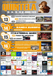 Cartaz Festas em Honra de Santo António 2024 - Quintela