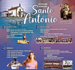 Cartaz Festas em Honra de Santo António 2024 - Silvares
