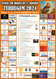 Cartaz Festas em Honra de Santo António 2024 - Terrugem