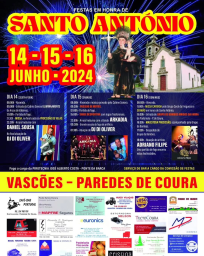 Cartaz Festas em Honra de Santo António 2024 - Vascões