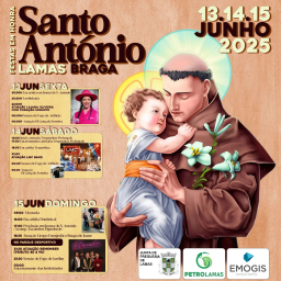 Cartaz Festas em Honra de Santo António 2025 - Lamas