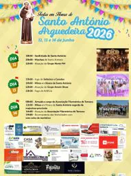 Cartaz Festas em Honra de Santo António 2026 - Arguedeira