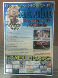 Cartaz Festas em honra de Santo António 2026 - Coelhoso