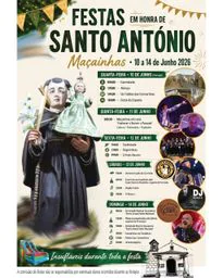 Cartaz Festas em honra de Santo António 2026 - Maçainhas