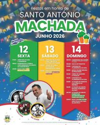 Cartaz Festas em honra de Santo António 2026 - Machada