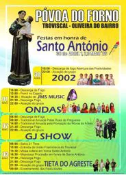 Cartaz Festas em honra de Santo António 2026 - Póvoa do Forno