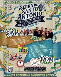Cartaz Festas em honra de Santo António 2026 - Serra de Santo António