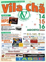Cartaz Festas em honra de Santo António 2026 - Vila Chã