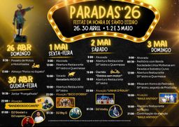 Cartaz Festas em honra de Santo Isidro 2026 - Paradas