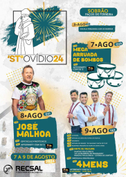 Cartaz Festas em Honra de Santo Ovídio 2024 - Sobrão