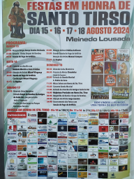 Cartaz Festas em Honra de Santo Tirso 2024 - Meinedo