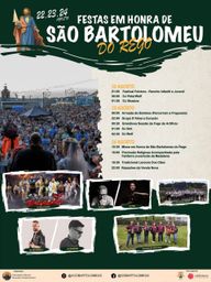 Cartaz Festas em honra de São Bartolomeu 2026 - Rego