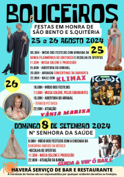 Cartaz Festas em Honra de São Bento 2024 - Bouceiros