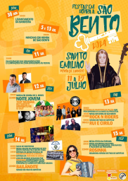 Cartaz Festas em Honra de São Bento 2024 - Povoa de Lanhoso