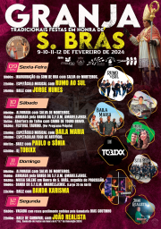 Cartaz Festas em Honra de São Brás 2024 - Granja