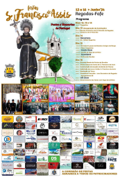 Cartaz Festas em Honra de São Francisco de Assis 2024 - Regadas