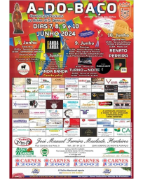Cartaz Festas em Honra de São Geraldo 2024 - A-Do-Baço