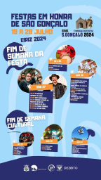 Cartaz Festas em Honra de São Gonçalo 2024 - Eiriz