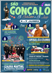 Cartaz Festas em Honra de São Gonçalo 2025 - Beiriz