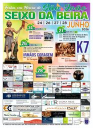 Cartaz Festas em honra de São João 2026 - Seixo da Beira