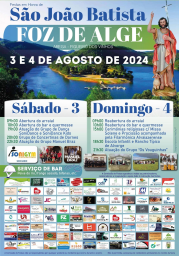 Cartaz Festas em honra de São João Batista 2024 - Foz de Alge
