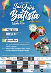 Cartaz Festas em honra de São João Batista 2026 - Vila de Brito