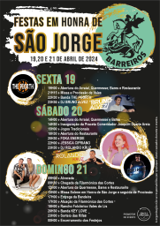 Cartaz Festas em Honra de São Jorge 2024 - Barreiros