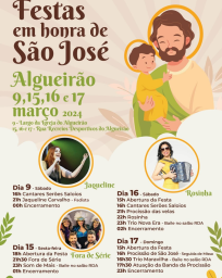 Cartaz Festas em Honra de São José 2024 - Algueirão