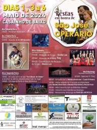 Cartaz Festas em Honra de São José 2024 - Casainho de Baixo