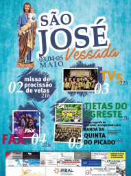 Cartaz Festas em Honra de São José 2024 - Vessada