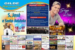 Cartaz Festas em Honra de São José e Santo António 2024 - Gilde