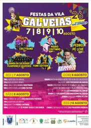 Cartaz Festas em honra de São Lourenço 2026 - Galveias