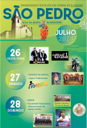 Cartaz Festas em Honra de São Pedro 2024 - Alvaiázere