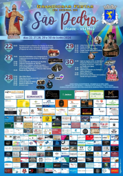 Cartaz Festas em Honra de São Pedro 2024 - Ataíde