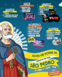 Cartaz Festas em Honra de São Pedro 2024 - Lameira de São Pedro