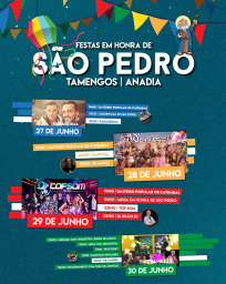 Cartaz Festas em Honra de São Pedro 2024 - Tamengos