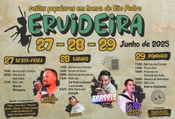 Cartaz Festas em Honra de São Pedro 2025 - Ervideira