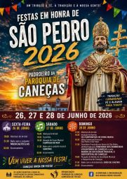 Cartaz Festas em honra de São Pedro 2026 - Caneças