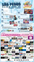 Cartaz Festas em honra de São Pedro 2026 - Penude