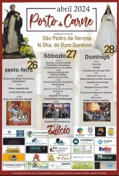 Cartaz Festas em Honra de São Pedro de Verona 2024 - Porto da Carne