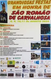 Cartaz Festas em Honra de São Romão 2024 - Carvalhosa