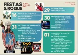 Cartaz Festas em Honra de São Roque 2024 - Braga