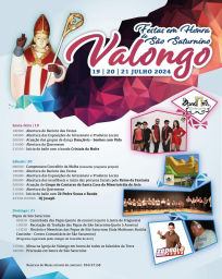 Cartaz Festas em Honra de São Saturnio 2024 - Valongo