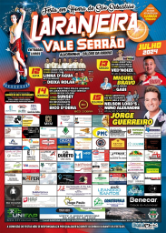 Cartaz Festas em Honra de São Sebastião 2024 - Laranjeira