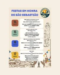 Cartaz Festas em honra de São Sebastião 2026 - Miuzela do Côa
