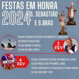 Cartaz Festas em Honra de São Sebastião e São Brás 2024 - Gulpilhares