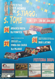 Cartaz Festas em Honra de São Tiago 2024 - Feiteira